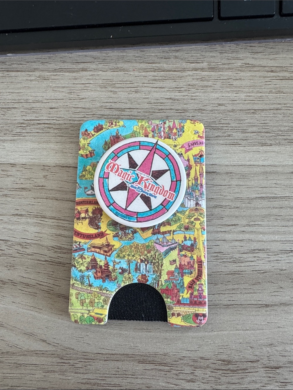 Disney Magic Kingdom Map 50th anniversary card holder